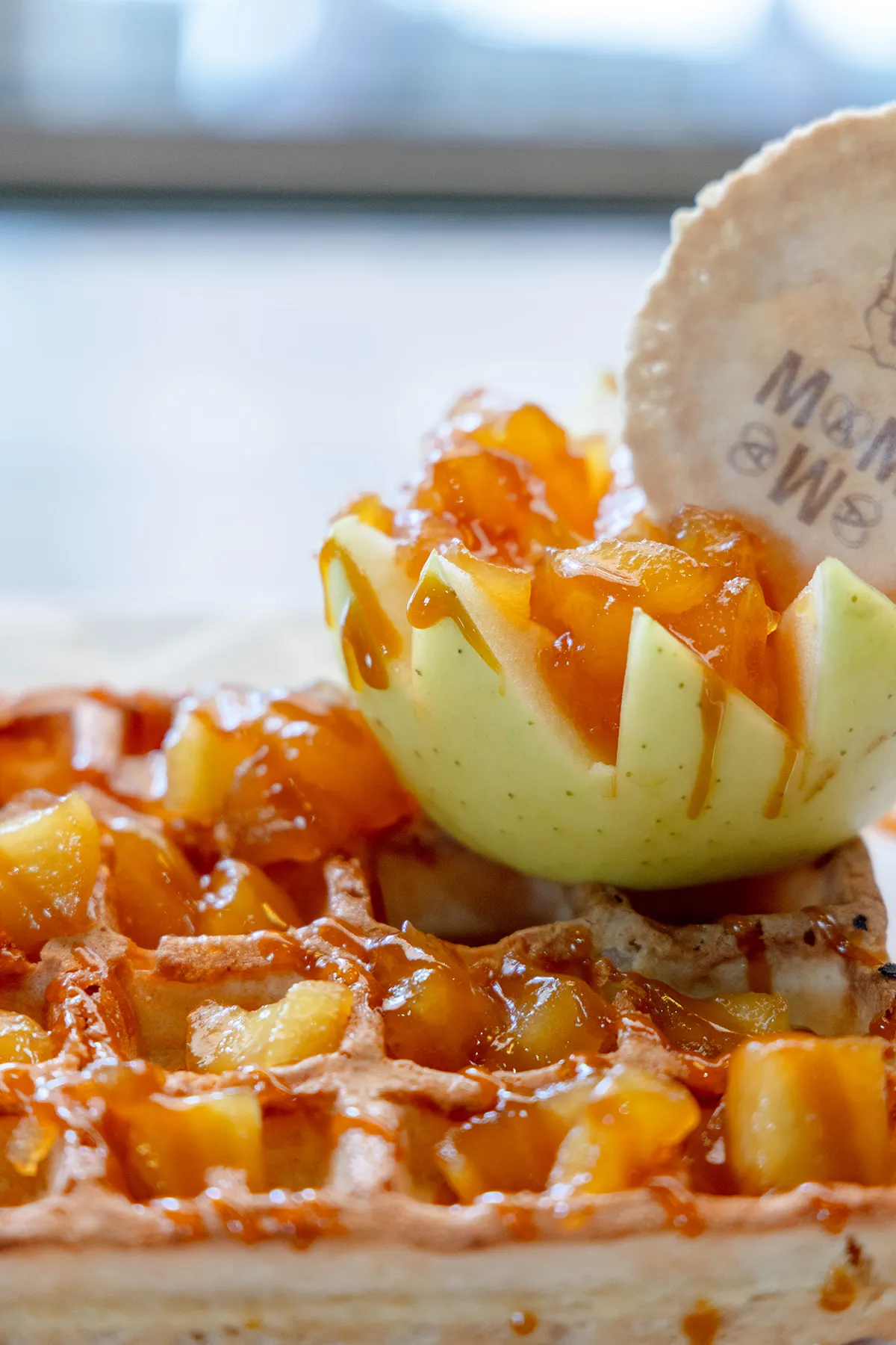gauffre pomme caramel